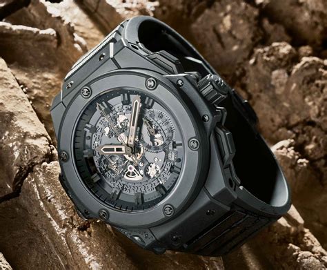 hublot king power unico all black replica|hublot king all black review.